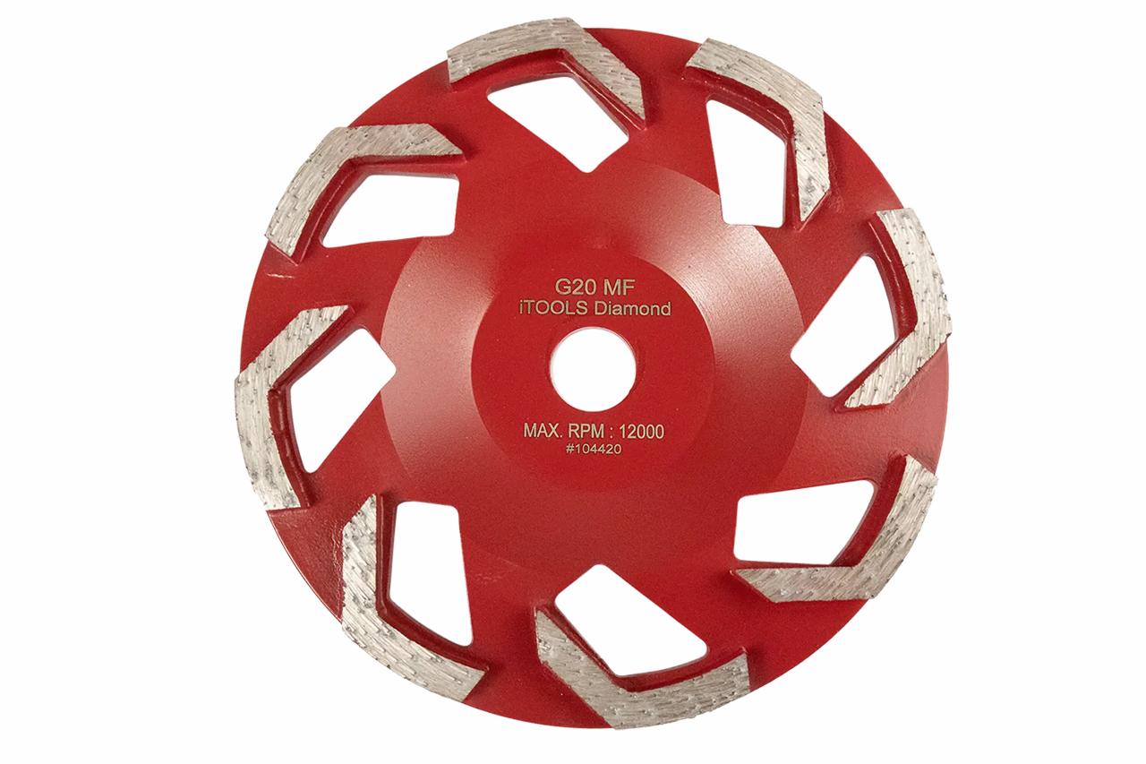 Cup wheel diamond, G20 M red, Ø150