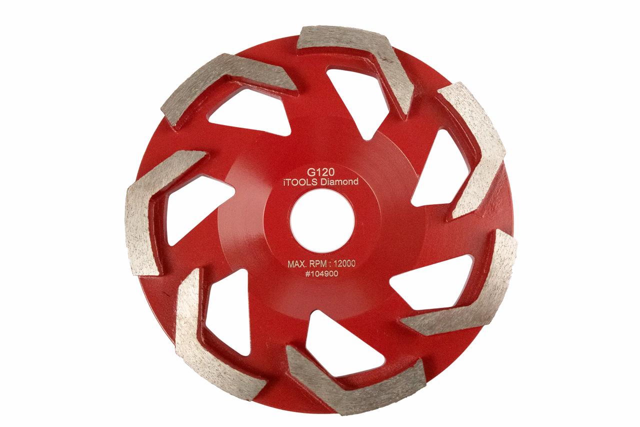 Cup wheel diamond, G120 red, Ø125