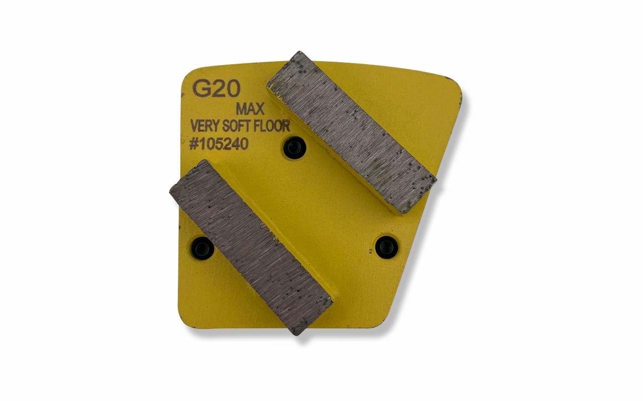 Segment diamond, G20max VSF yellow, magnet