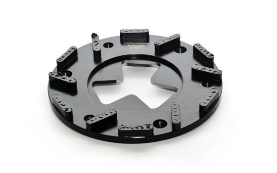 Sanding disc for HTC, PCDsplit black, Ø230