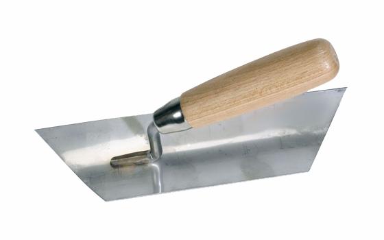 Coving trowel W65 L250 R=50, cut 45°