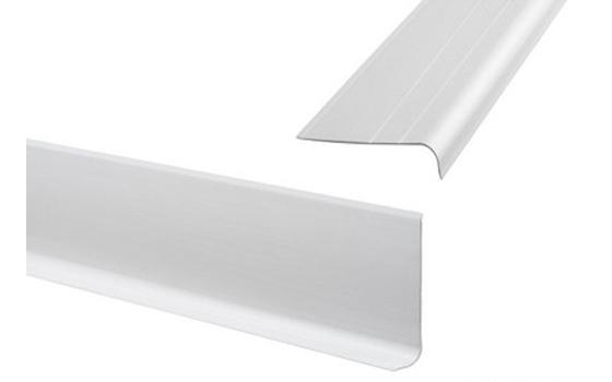 Coved molding, white PVC, W30/H100mm R20, 1 meter