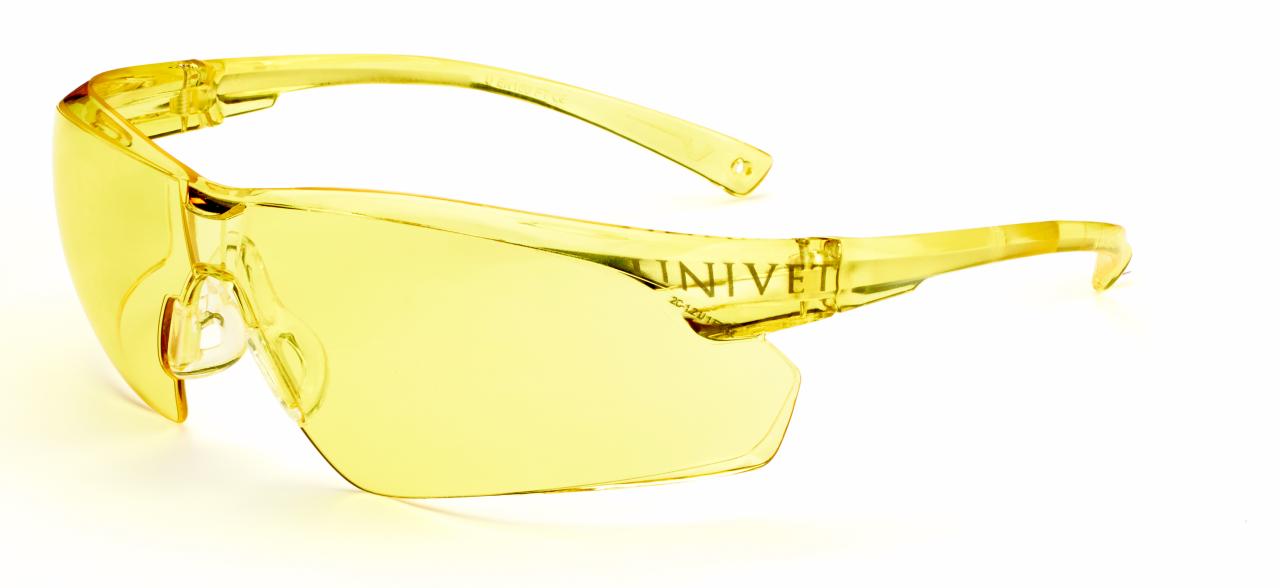 Safety glasses UNIVET 505UP, yellow