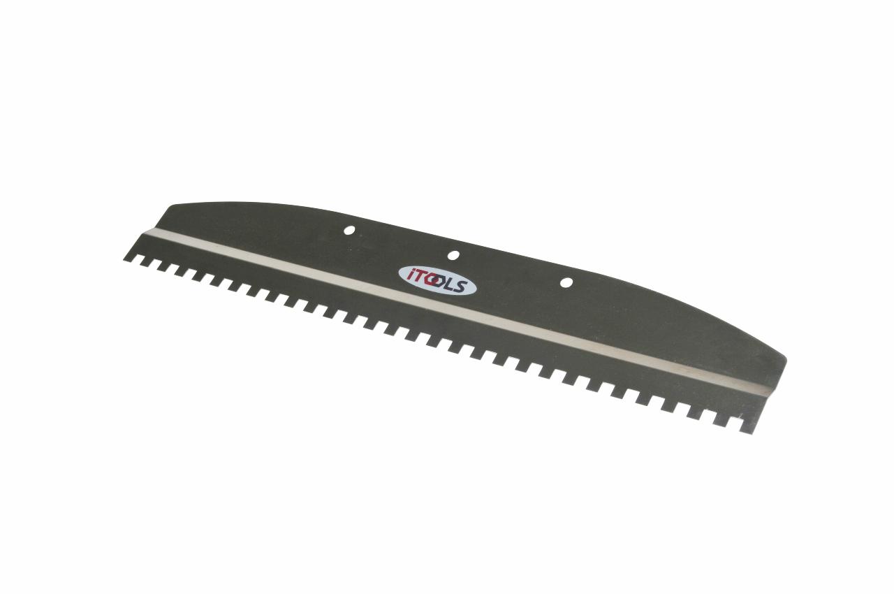 Trowel for tile mortar 8x8 mm, 47 cm