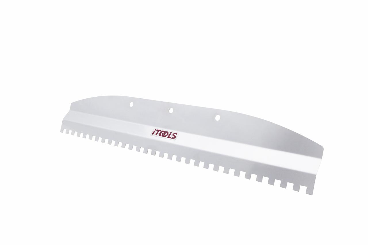Trowel for tile mortar 8x8 mm, 47 cm