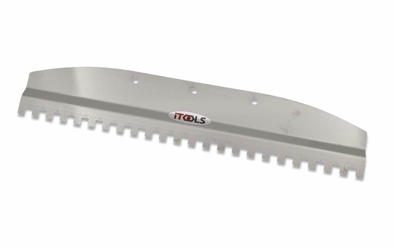 Trowel for tile mortar 10x10 mm, 47 cm