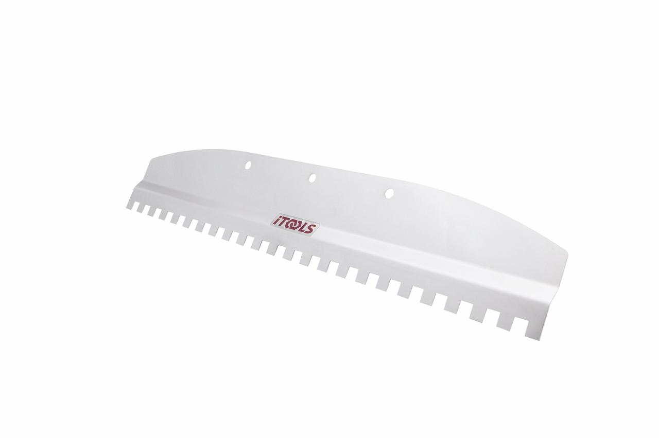 Trowel for tile mortar 10x10 mm, 47 cm