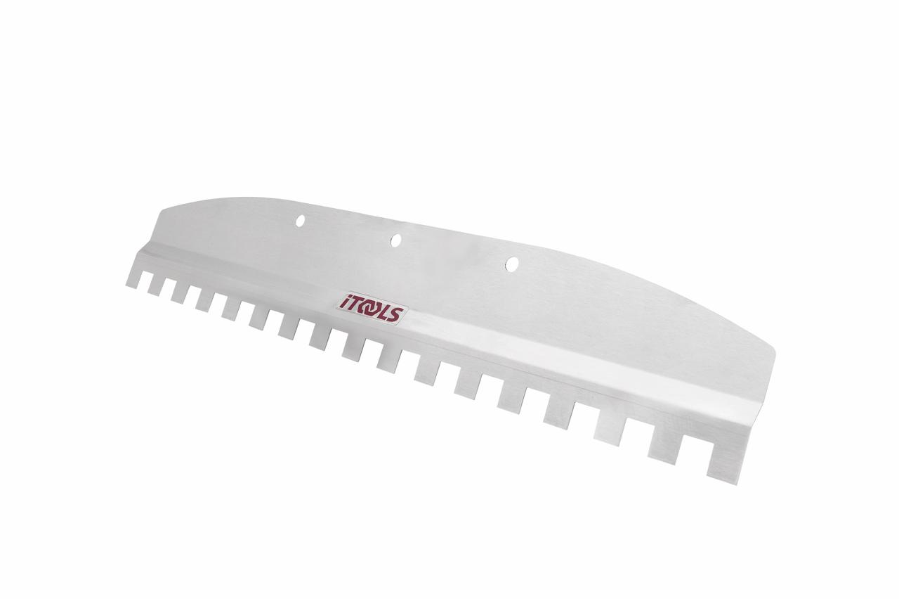 Trowel for tile mortar 14x14 mm, 47 cm