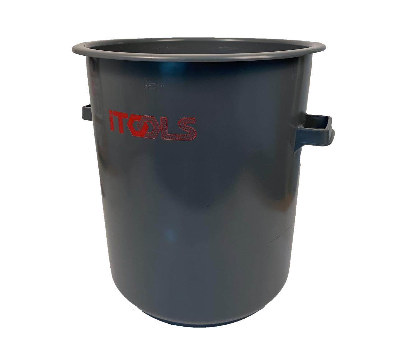 Mixing barrel iTOOLS 75L for 103090, grey